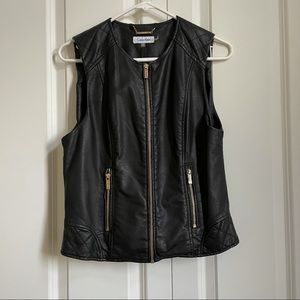 NWT Calvin Klein faux leather/pleather vest